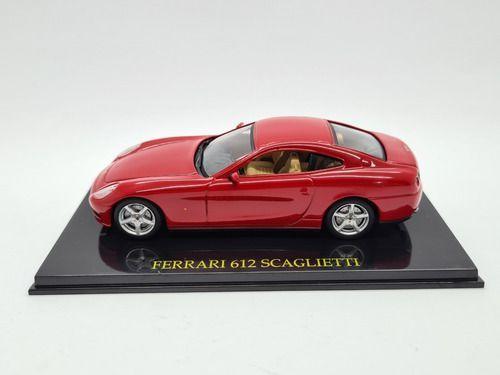 Miniatura Ferrari 612 Scaglietti Vermelho Coleção Metal 1:43 - IXO